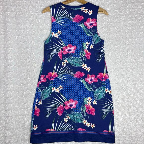 Tommy Bahama Tuscan Trellis Tropical Vacation Boho Shift Dress Size S/P - Picture 5 of 5
